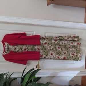 Judith Hart Collection Women's Maxi Dress/Cardigan Combo. Size Small